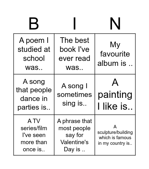 Tha passive Bingo Card