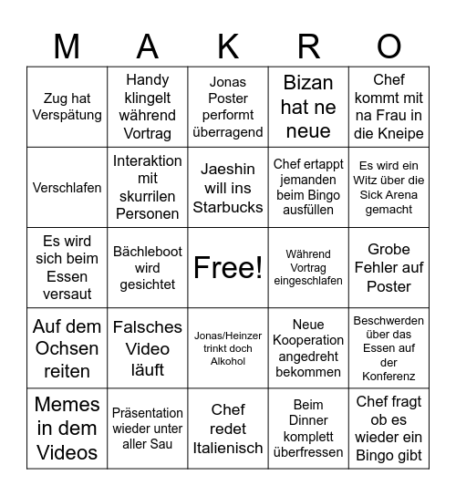 Freecastle 2026 Bingo Card