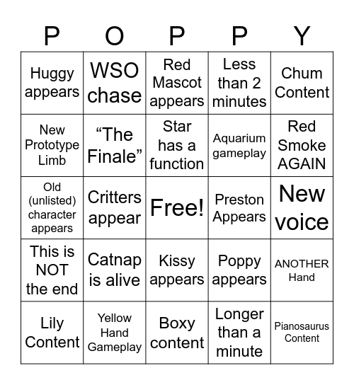 PPT BINGO Card