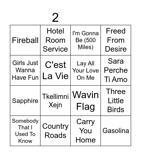 Boozey Bingo : Boogie Edition RMA Bingo Card