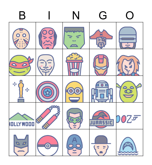 Movie Bingo Card
