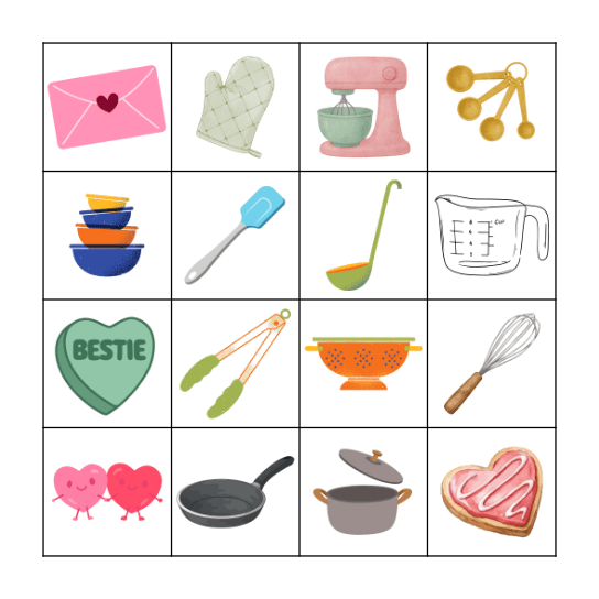 Palentine's Day Bingo Card