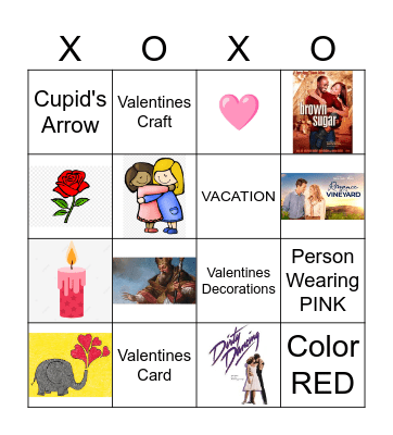 Valentines Day Bingo Card