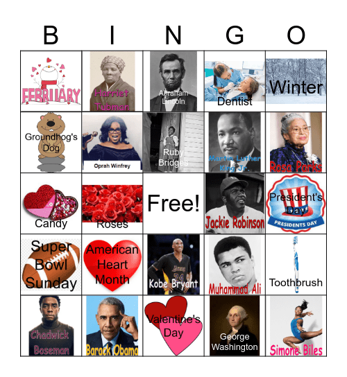 February Bingo Card