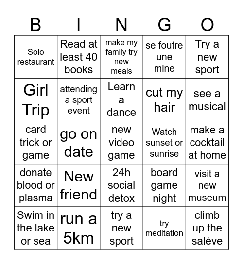 2026 BINGO Card