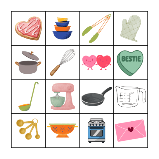 Palentine's Day Bingo Card