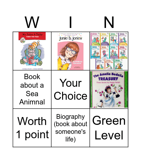 2nd grade Bingo Card