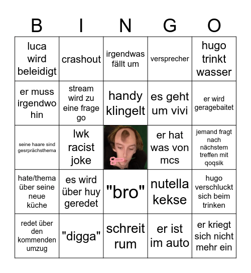 hugo bingo Card