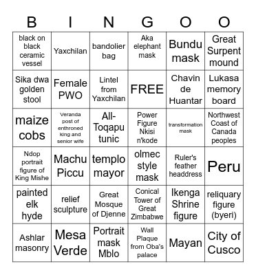 Unit 5 and 6 BINGO Card