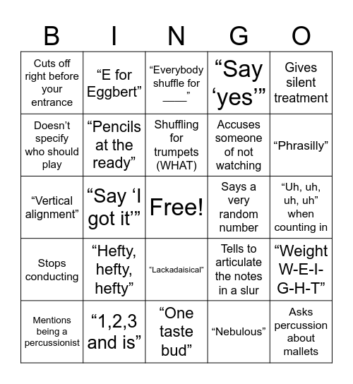 BLINGO! V2 Bingo Card