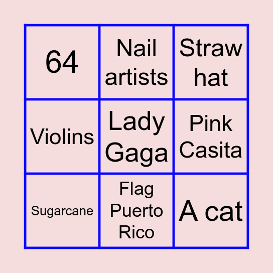 Superbowl Bingo Card