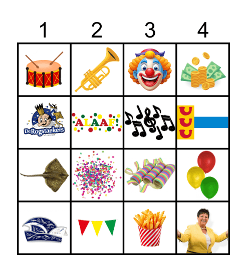 Vastelaovend Bingo Card