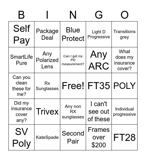 Bingo Card