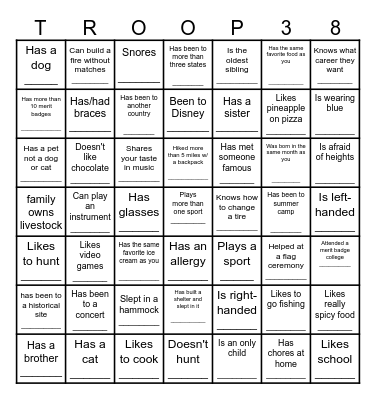 Icebreaker Bingo: Find Someone Who Bingo Card