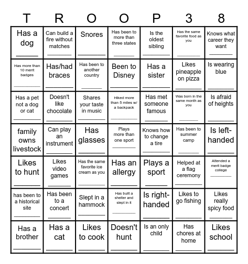 Icebreaker Bingo: Find Someone Who Bingo Card