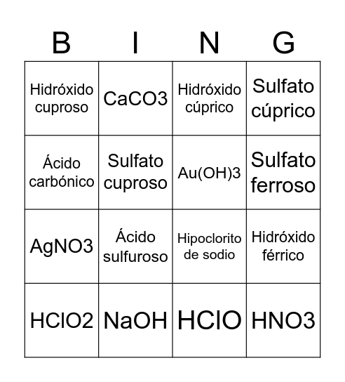 TernariBingo Card