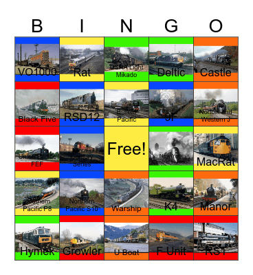 Wooden Trains that I would like to make after George Carlin's Death one day Bingo Card