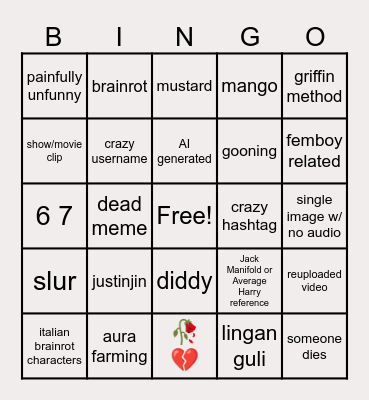 Google Giggles Bingo Card