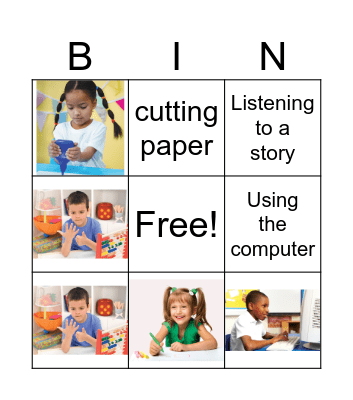 In my classroom Bingo Card