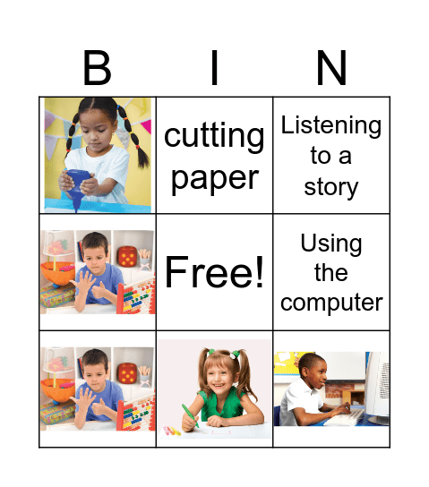 In my classroom Bingo Card