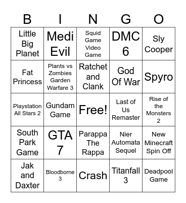 Literally Impossible Bingo Card