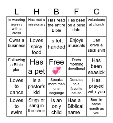 HAPPY VALENTINE’S DAY ❤️ Bingo Card