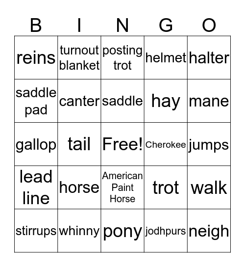 Georgia's B-Day BINGO Card