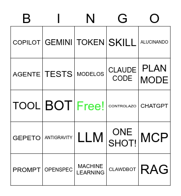 BINGO TECH Bingo Card