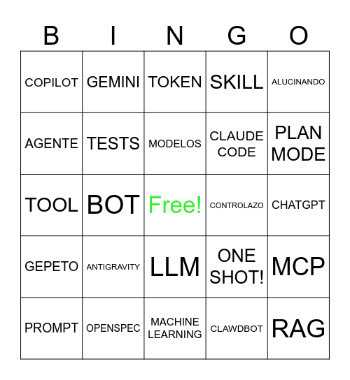 BINGO TECH Bingo Card