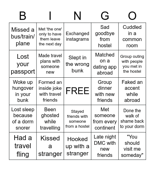 Valentine's Day Bingo Card