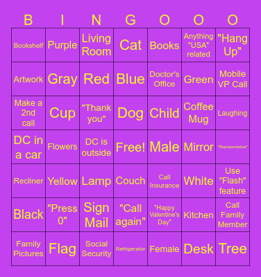 I Spy Bingo Card