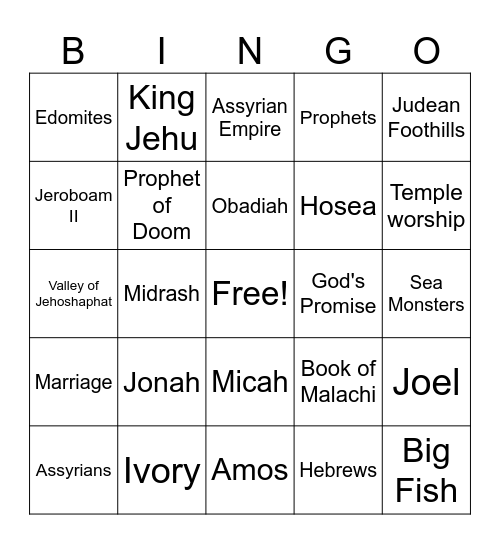 That Groups BINGO Card