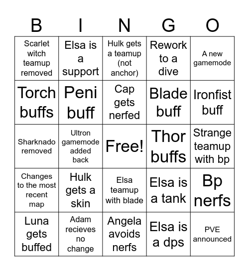 S6.5 jack Bingo Card