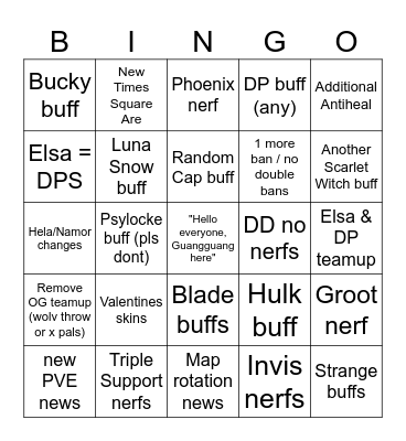 S6.5 NEWS & PATCH BINGO Card