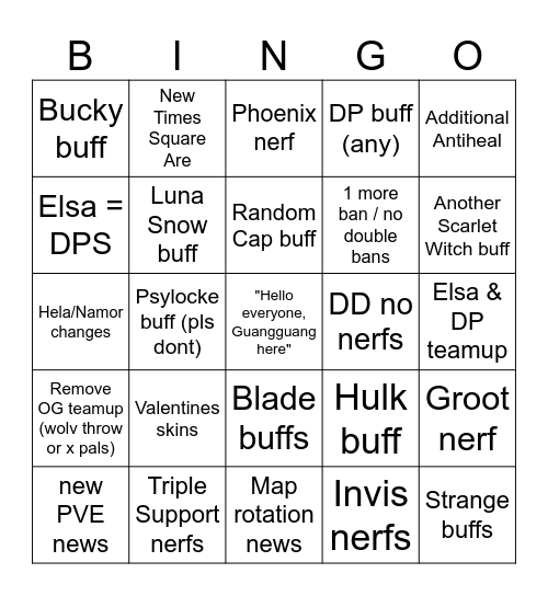 S6.5 NEWS & PATCH BINGO Card