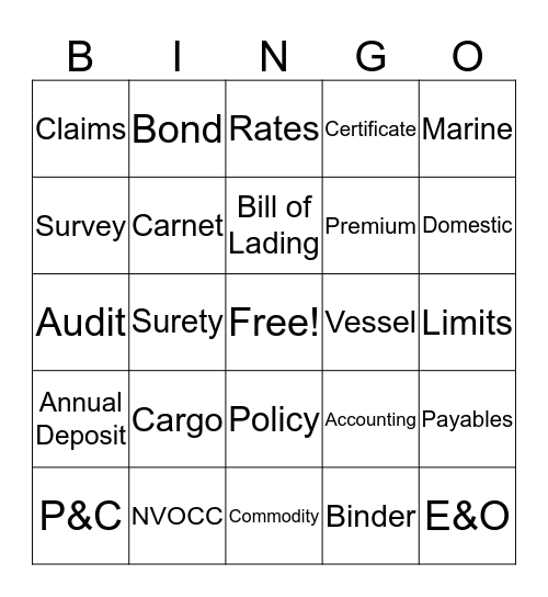 Roanoke Bingo  Bingo Card
