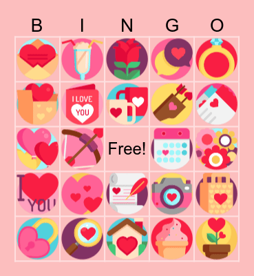 ELA Valentine's Bingo! Bingo Card