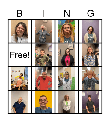 DBC Kids Volunteer Bingo Card