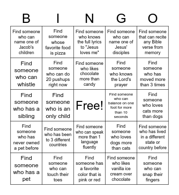 Love Bingo Card