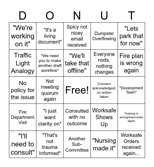 FLIP OR FLOP: COUNSELLOR EDITION Bingo Card