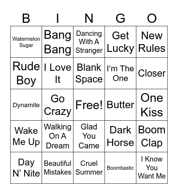 ^^^^^^^^EXTRA^^^^^^^^^ Bingo Card