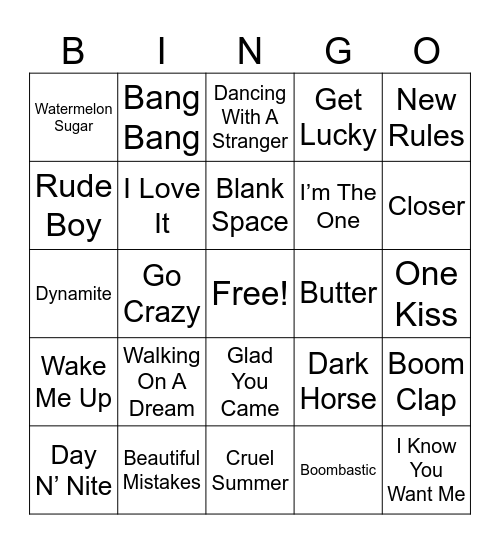 ^^^^^^^^3^^^^^^^^^ Bingo Card