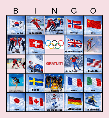 - Bingo des olympiques - Bingo Card