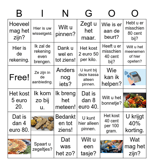 Kopen en verkopen Bingo Card