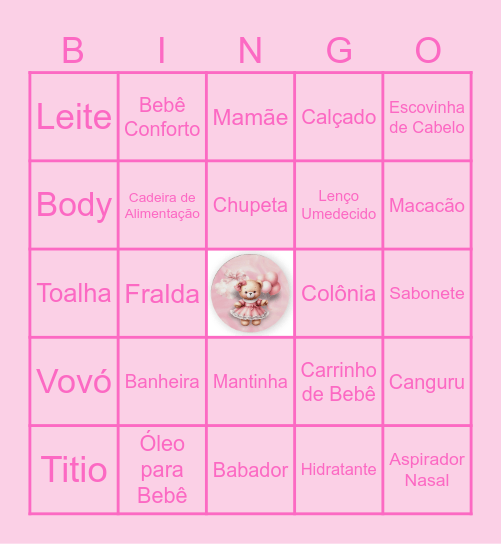 Bingo da Athena Bingo Card