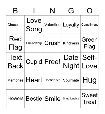 Love bingo Card