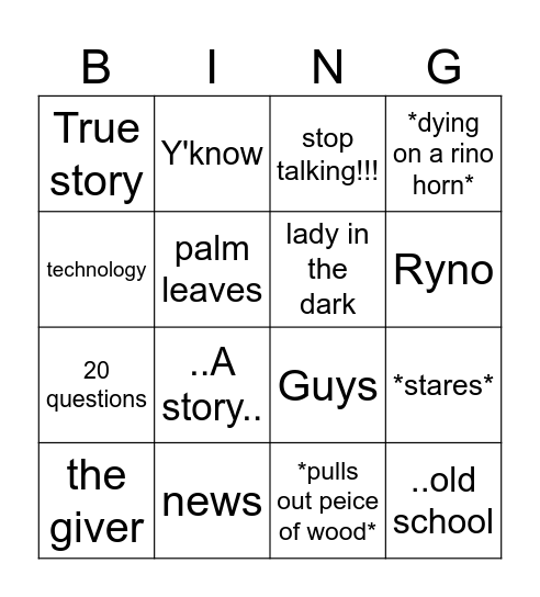 Bingo for english teacher Bingo Card