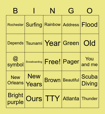 Unit 3 Part 2 Bingo Card