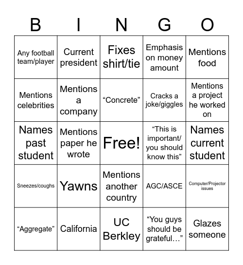 PM with Goat-mati Bingo Card