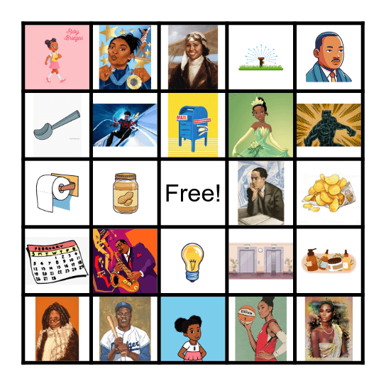 BLACK HISTORY MONTH BINGO Card
